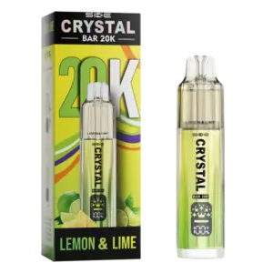 SKE Crystal Bar Lemon Lime 50 mg s cartridgemi, 20000 potahů