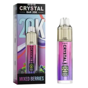 SKE Crystal Bar Mixed Berries 50 mg s cartridgemi, 20000 potahů